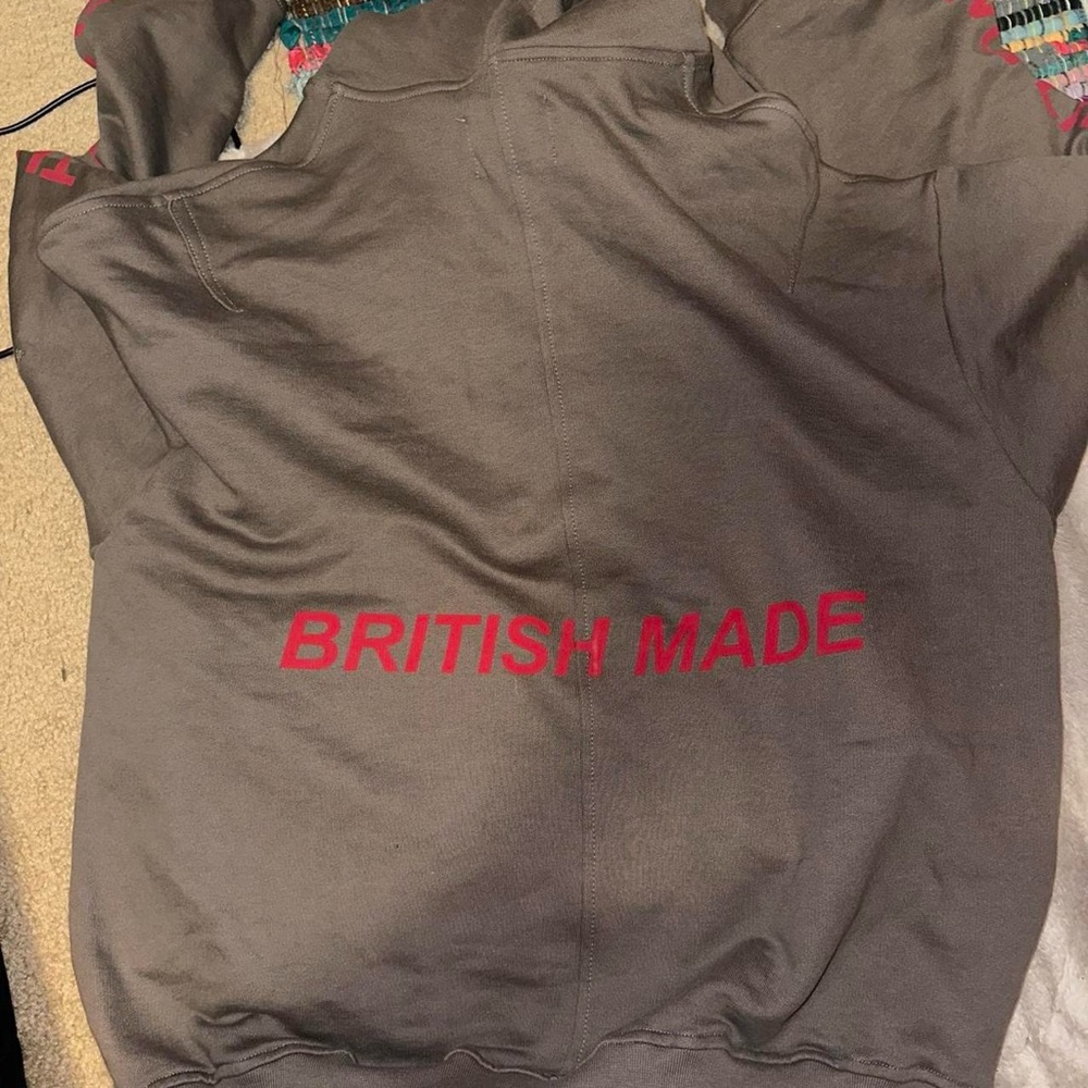 NWT REPRESENT Hell Gray Sweatshirt Hoodie Size Medium - Picture 6 of 6